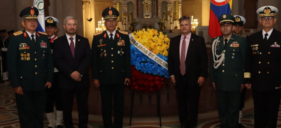 Embajada de Colombia en Paraguay conmemoró el miércoles 7 de agosto, Día del Ejército Nacional de Colombia