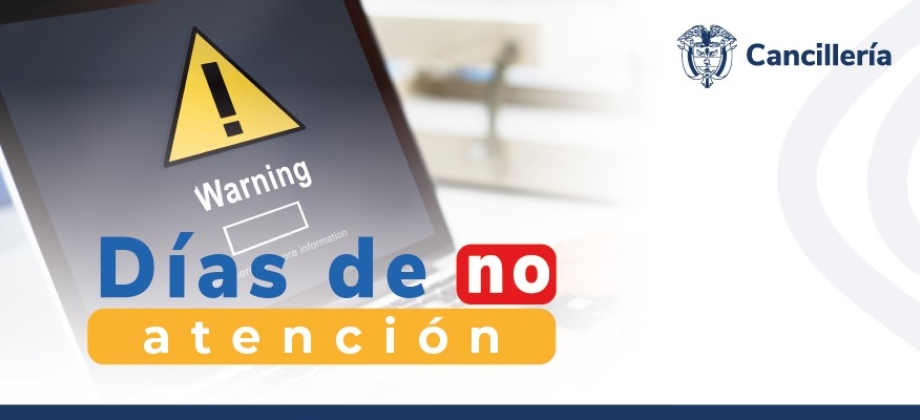 Embajada de Colombia y su sección consular en Paraguay no tendrán atención al público el viernes 8 de diciembre