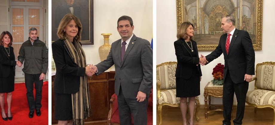 Vicepresidente y Canciller se reunió con las máximas autoridades de Gobierno de Paraguay