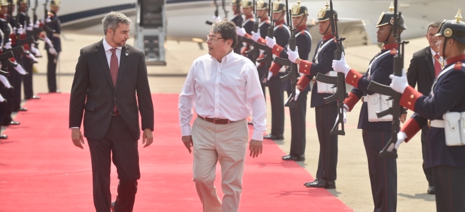 Mario Abdo Benítez, Presidente de Paraguay, fue recibido en Cúcuta por el Canciller Trujillo