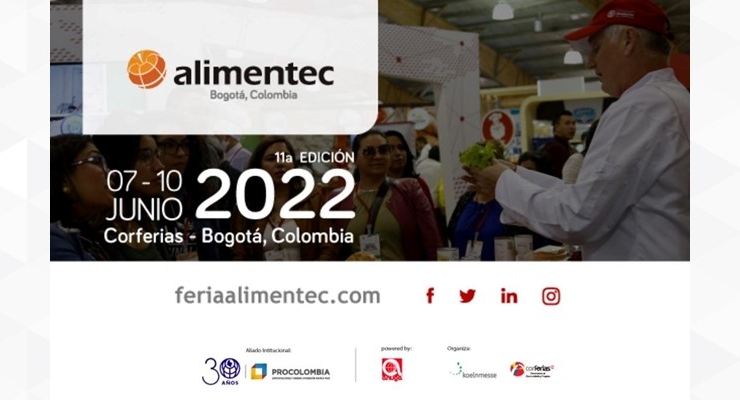 Embajada de Colombia en Paraguay y ProColombia invitan a la feria ALIMENTEC 2022, que se llevará a cabo del 7 al 10 de junio