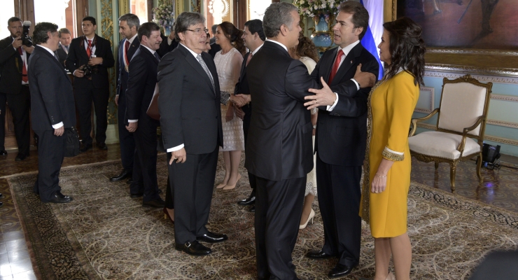 El Presidente Iván Duque y el Canciller Carlos Holmes Trujillo asistieron a la transmisión de mando y posesión del Presidente Electo de Paraguay, Mario Abdo Benítez