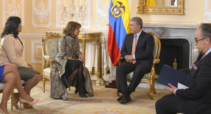Presidente Iván Duque recibió cartas credenciales de la Embajadora de Paraguay en Colombia, Sophia López Garelli